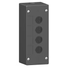 SCHNEIDER ELECTRIC - Leergehäuse, Harmony XALG, Kunststoff, schwarz, 4 Bohrungen, 22mm