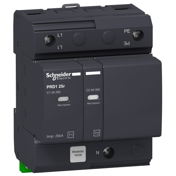 SCHNEIDER ELECTRIC - Kombiableiter PRD1 25R 1P+N TYP1+2, Uc 350V