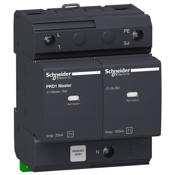 SCHNEIDER ELECTRIC - Blitzstromableiter TYP1 PRD1 Master 1P+N, Uc 350V