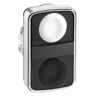 SCHNEIDER ELECTRIC - Doppeldrucktaster Frontelement XB4, Metall, 22mm, schwarz, weiß, tastend