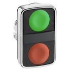 SCHNEIDER ELECTRIC - Doppeldrucktaster Frontelement XB4, Metall, 22mm, grün, rot, tastend