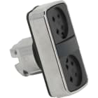 SCHNEIDER ELECTRIC - Doppeldrucktaster Frontelement XB4, Metall, 22mm, ohne Tastenschild, tastend