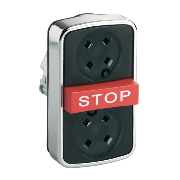 SCHNEIDER ELECTRIC - Dreifachdrucktaster, Frontelement, XB4, Metall, 22mm, ohne Tastenschild, tastend