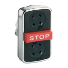 SCHNEIDER ELECTRIC - Dreifachdrucktaster, Frontelement, XB4, Metall, 22mm, ohne Tastenschild, tastend