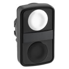 SCHNEIDER ELECTRIC - Doppeldrucktaster Frontelement XB5, Kunststoff, 22mm, schwarz, weiß, tastend