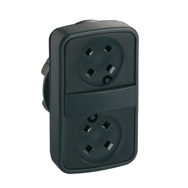 SCHNEIDER ELECTRIC - Doppeldrucktaster Frontelement XB5, Kunststoff, 22mm, o.Tastenschild, tastend