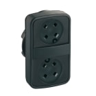 SCHNEIDER ELECTRIC - Doppeldrucktaster Frontelement XB5, Kunststoff, 22mm, o.Tastenschild, tastend