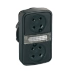 SCHNEIDER ELECTRIC - Doppeldrucktaster Frontelement XB5, Kunststoff, 22mm, o.Tastenschilder, beleuc
