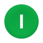 SCHNEIDER ELECTRIC - Schutzkappe grün mit Beschriftung I für rechteckigen Doppeldrucktaster Ø22