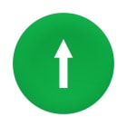 SCHNEIDER ELECTRIC - Schutzkappe grün mit Beschriftung Pfeil für rechteckigen Doppeldrucktaster Ø22