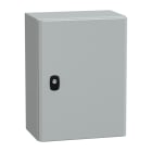 SAREL - Spacial S3D Volltür mit Montageplatte H400xB300xT200 IP66 IK10 RAL7035