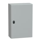 SAREL - Spacial S3D Volltür mit Montageplatte H600xB400xT200.IP66 IK10 RAL7035.