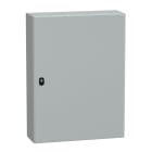 SAREL - Spacial S3D Volltür mit Montageplatte H800xB600xT200.IP66 IK10 RAL7035.