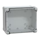 SAREL - Geh. ABS IP66 IK07 RAL7035 Inn.H225W175D120Auß.H241W194D127 durchs. Abd.H40