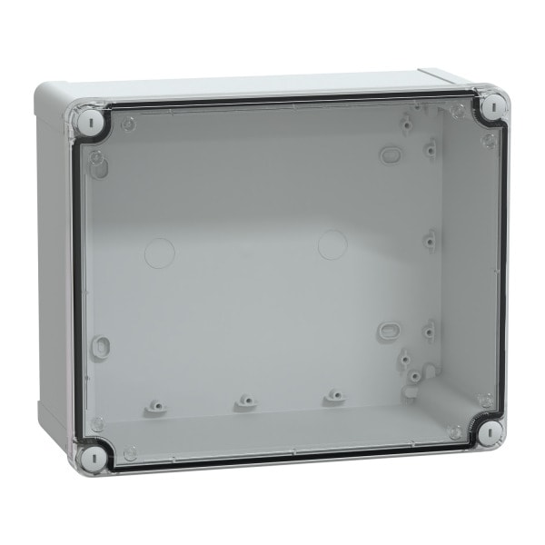 SAREL - Geh. ABS IP66 IK07 RAL7035 Inn.H275W225D120Auß.H291W241D128 durchs. Abd.H60