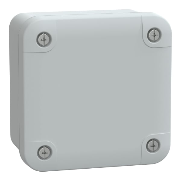 SAREL - PC-Geh. IP66 IK08 RAL7035 In.H80B80D65Auß.H89B89D51 undur. PC-Abdeck. H10