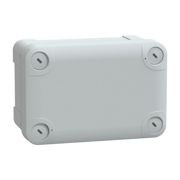 SAREL - PC-Geh. IP66 IK08 RAL7035 In.H125B80D65Auß.H138B93D72 undur. PC-Abdeck. H20