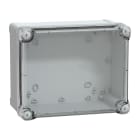 SAREL - PC-Geh. IP66 IK08 RAL7035 In.H225B175D120Auß.H241B194D127 Transp.cover H40