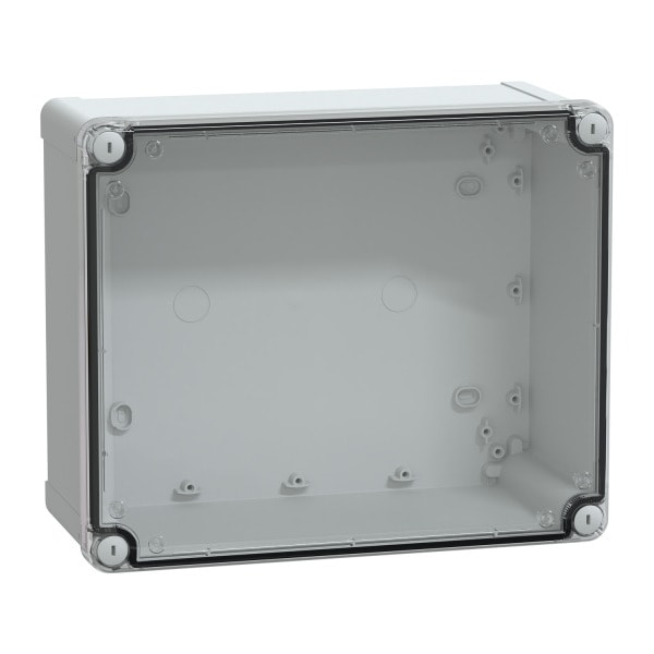 SAREL - PC-Geh. IP66 IK08 RAL7035 In.H275B225D120Auß.H291B241D128 Transp.cover H60