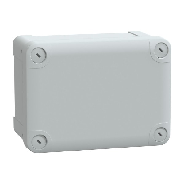 SAREL - PC-Geh. IP66 IK08 RAL7035 In.H150B105D80Auß.H164B121D87 undur. PC-Abdeck. H20