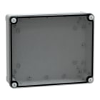 SAREL - PC-Geh. IP66 IK08 RAL7035 In.H275B225D80Auß.H291B241D88 Transp.cover H20