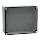 SAREL - PC-Geh. IP66 IK08 RAL7035 In.H275B225D120Auß.H291B241D128 Transp.cover H20