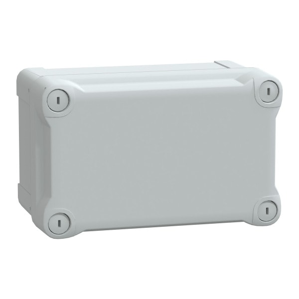 SAREL - Geh. ABS IP66 IK07 RAL7035 Inn.H175W105D100Auß.H192W121D105 undurchs. Abd.H40