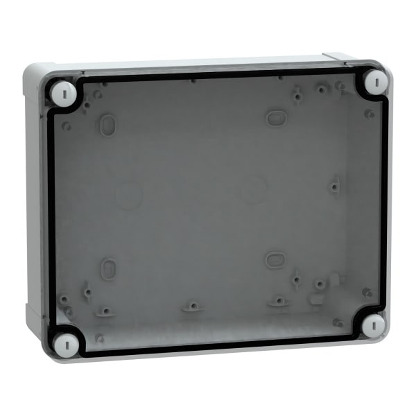 SAREL - Geh. ABS IP66 IK07 RAL7035 Inn.H225W175D80Auß.H241W194D87 durchs. Abd.H20