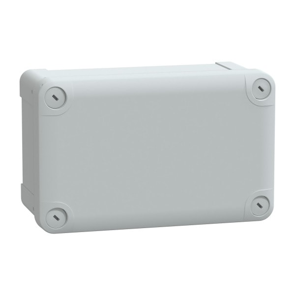 SAREL - PC-Geh. IP66 IK08 RAL7035 In.H175B105D80Auß.H192B121D87 undur. PC-Abdeck. H20