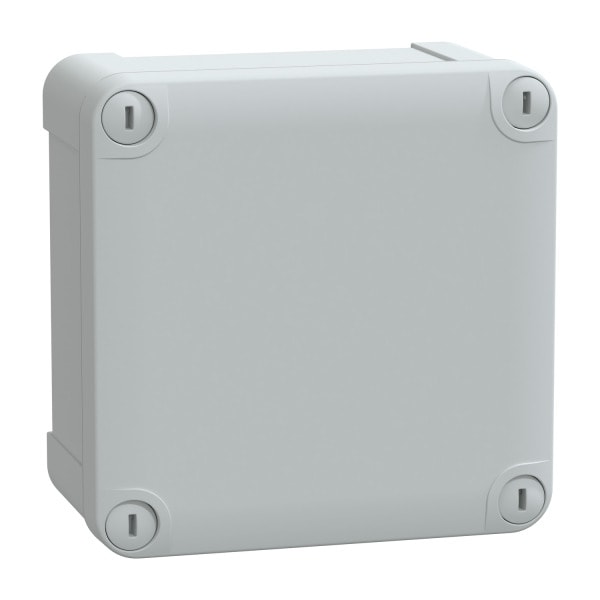 SAREL - Geh. ABS IP66 IK07 RAL7035 Inn.H105W105D55Auß.H116W116D62 undurchs. Abd.H10