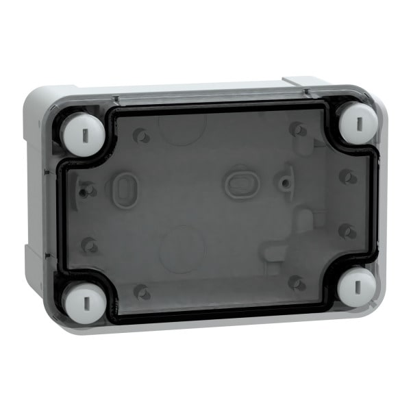 SAREL - Geh. ABS IP66 IK07 RAL7035 Inn.H125W80D65Auß.H138W93D72 durchs. Abd.H20