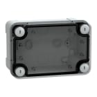 SAREL - Geh. ABS IP66 IK07 RAL7035 Inn.H125W80D65Auß.H138W93D72 durchs. Abd.H20