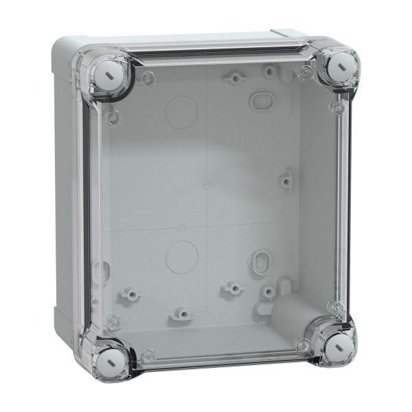 SAREL - PC-Geh. IP66 IK08 RAL7035 In.H175B150D100Auß.H193B164D105 Transp.cover H40