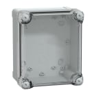 SAREL - PC-Geh. IP66 IK08 RAL7035 In.H175B150D100Auß.H193B164D105 Transp.cover H40
