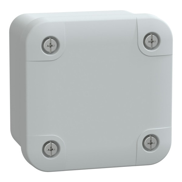 SAREL - PC-Geh. IP66 IK08 RAL7035 In.H65B65D45Auß.H74B74D56 undur. PC-Abdeck. H10