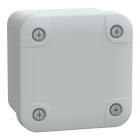 SAREL - PC-Geh. IP66 IK08 RAL7035 In.H65B65D45Auß.H74B74D56 undur. PC-Abdeck. H10
