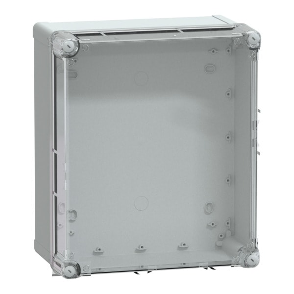 SAREL - PC-Geh. IP66 IK08 RAL7035 In.H325B275D160Auß.H341B291D168mm. Transp.cover H60