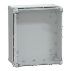SAREL - PC-Geh. IP66 IK08 RAL7035 In.H325B275D160Auß.H341B291D168mm. Transp.cover H60