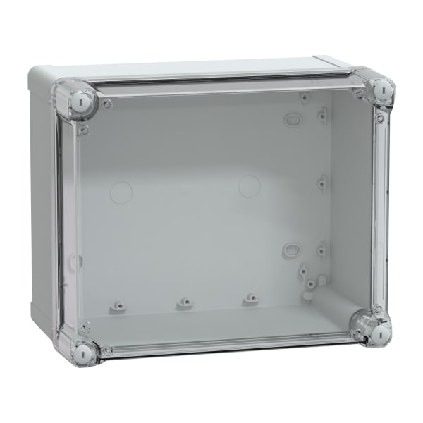 SAREL - PC-Geh. IP66 IK08 RAL7035 In.H275B225D160Auß.H291B241D168 Transp.cover H60