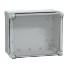 SAREL - PC-Geh. IP66 IK08 RAL7035 In.H275B225D160Auß.H291B241D168 Transp.cover H60