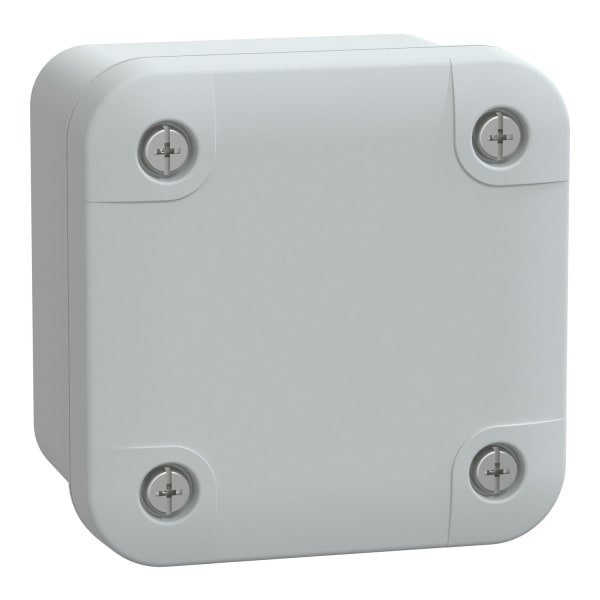 SAREL - Geh. ABS IP66 IK07 RAL7035 Inn.H65W65D45Auß.H74W74D56Abd. undurchs. H10