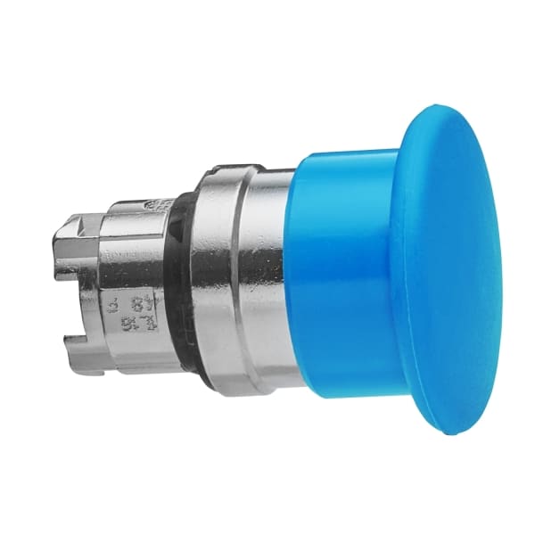 SCHNEIDER ELECTRIC - Pilzdrucktaster Frontelement XB4, Metall, 22mm, blau, Pilz 40mm, tastend