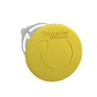 SCHNEIDER ELECTRIC - Pilzdrucktaster Frontelement XB4, Metall, 22mm, gelb, Pilz 40mm, Drehentriegelung