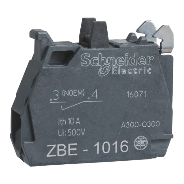 SCHNEIDER ELECTRIC - Hilfsschalter Kontaktblock XB4+XB5, 22mm, 30mm, SK, vergoldet, 1S