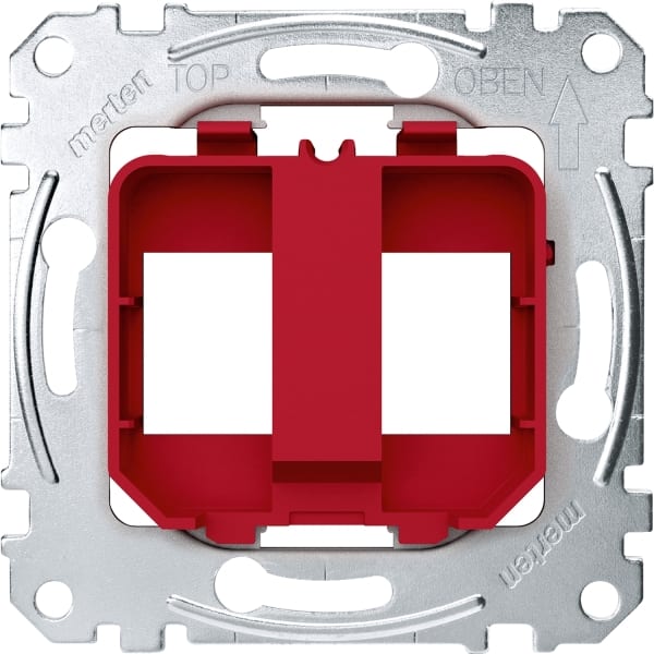 MERTEN - Tragplatten für Steckverbinder Modular Jack, rot