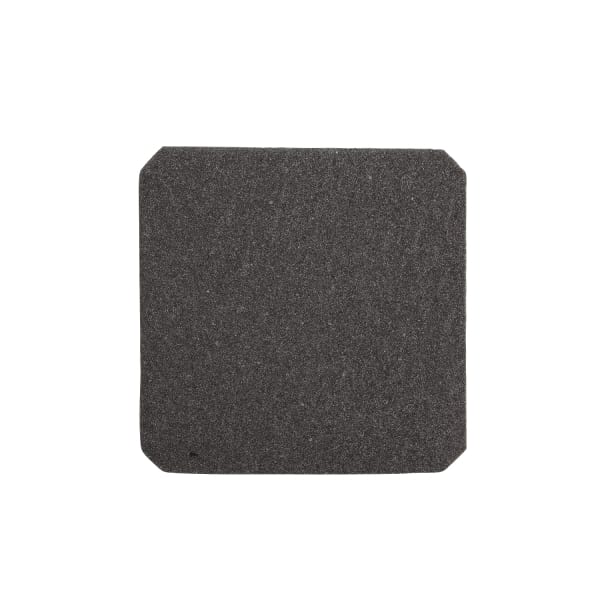 SAREL - Ausgangsgitter-Ausschnitt schwarz, Durchm. 108mm, Außenabm.124x124mm IP20