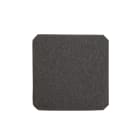 SAREL - Ausgangsgitter-Ausschnitt schwarz, Durchm. 108mm, Außenabm.124x124mm IP20