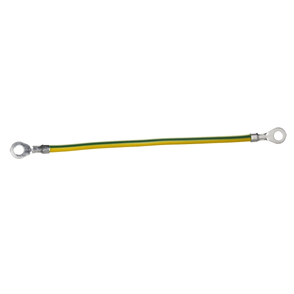 SAREL - Erdungsader 6mm2, Länge 160mm, Ösenloch 6,4mm. VPE: 10.