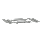 SAREL - Adapterplatten für Vers. PLAZorZT T320mm 2 Türmontage NSYPAPL/DPLA/DLP/BRF/BRP