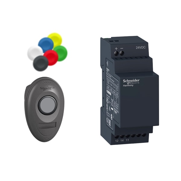 SCHNEIDER ELECTRIC - Kombipaket, Funkdrucktaster, Gehäuse, Empfänger, nicht programmierbar, 24VDC